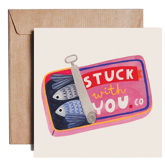 Daria Solak Illustrations - STUCK WITH YOU card
