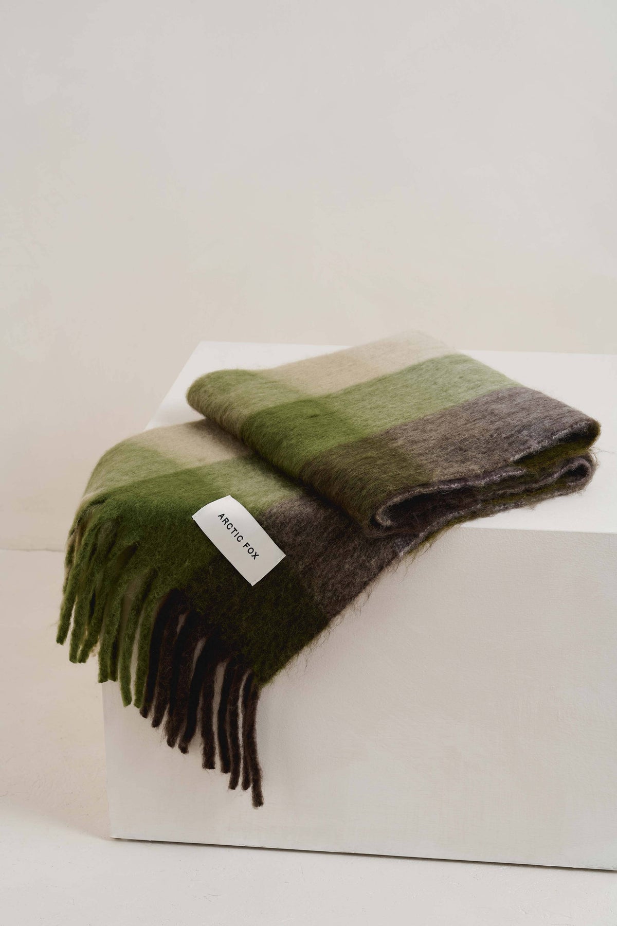 ARCTIC FOX & CO. - The Reykjavik Scarf - 100% Recycled - Mossy Greens - AW26
