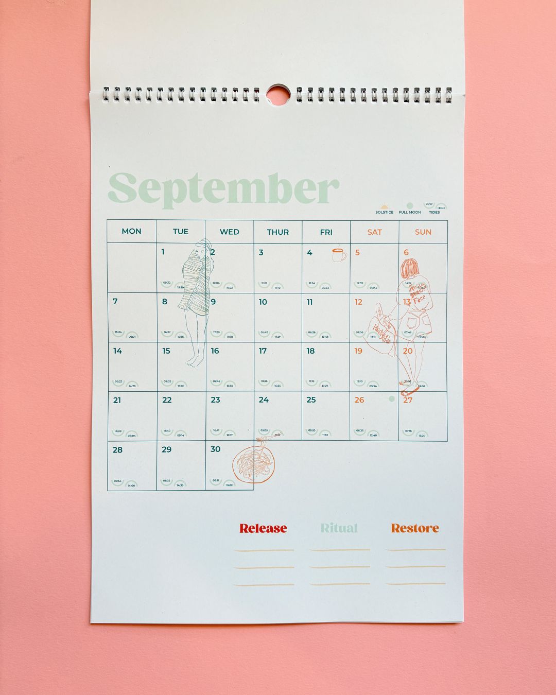 Harbour & Tide 2026 Calendar: Release, Ritual,  Restore.