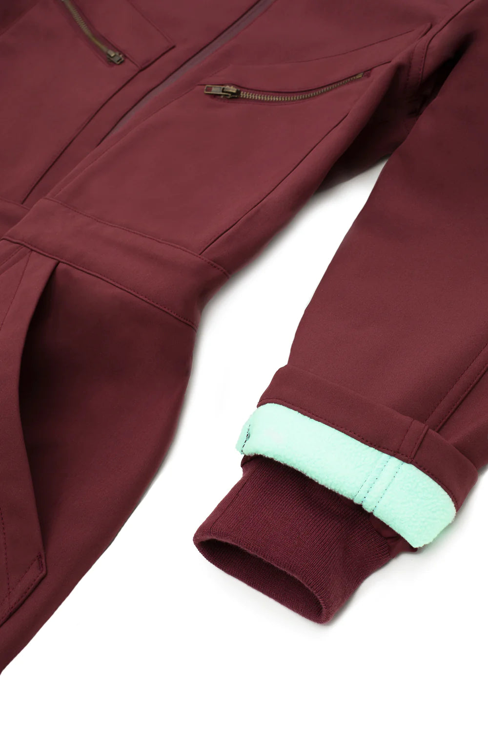 Burgundy boiler suit sales