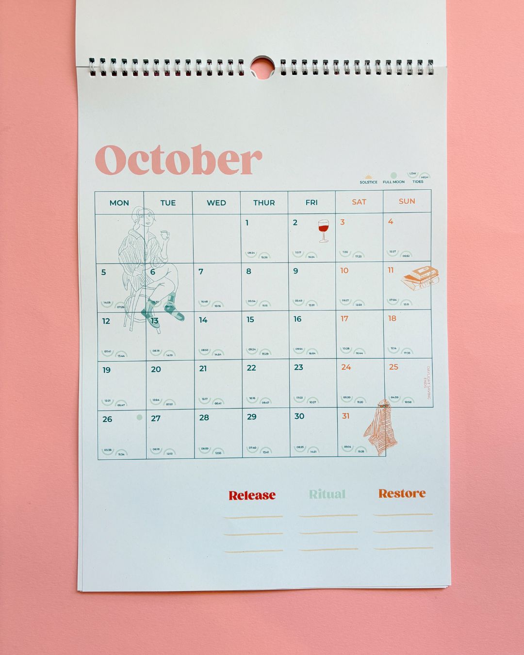 Harbour & Tide 2026 Calendar: Release, Ritual,  Restore.