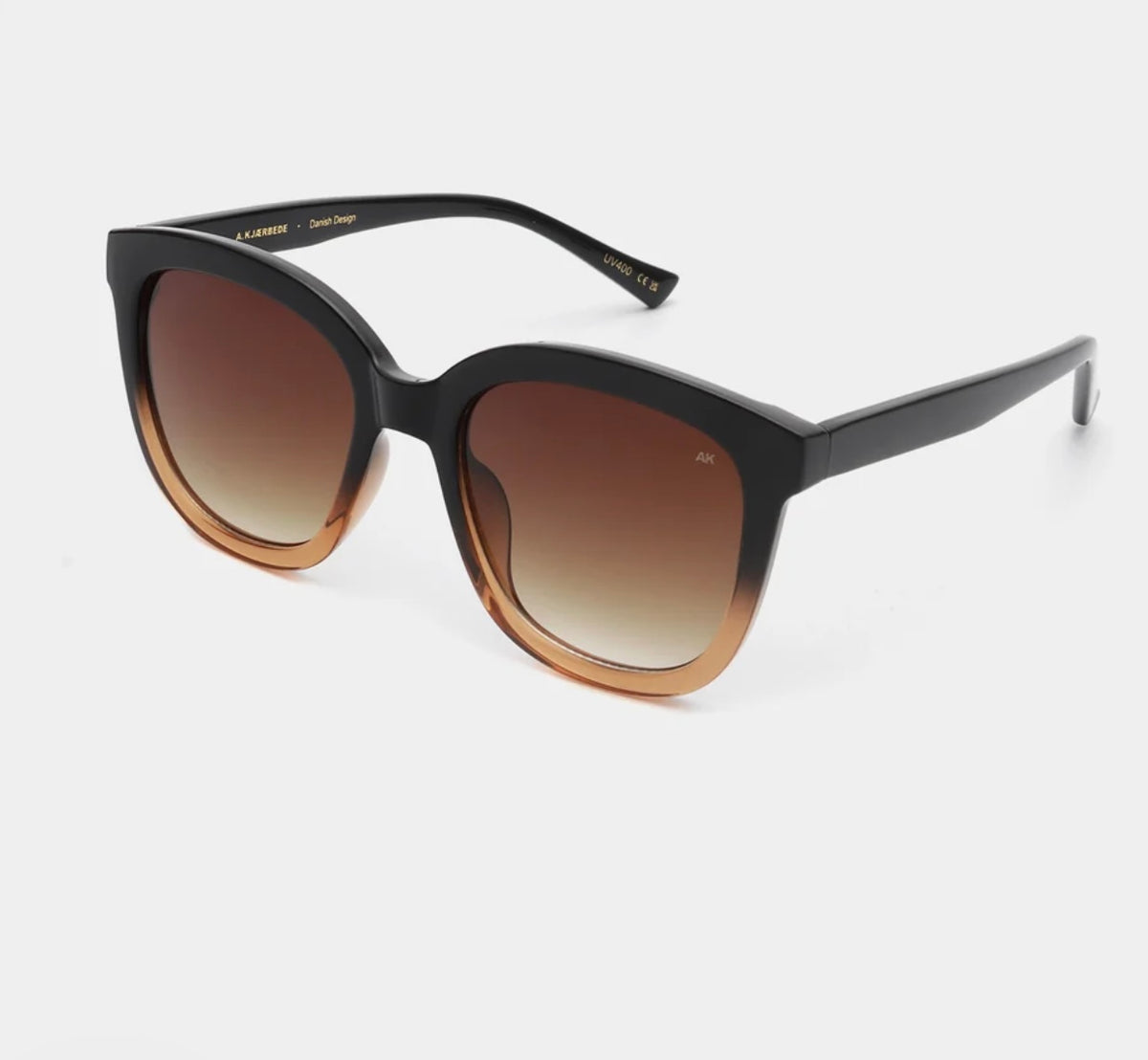 A.KJAERBEDE SUNGLASSES BILLY BLACK/BROWN TRANSPARENT