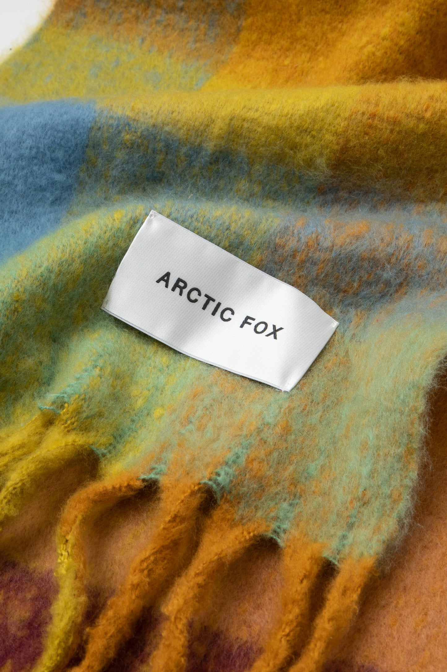 Arctic Fox - The Reykjavik Scarf - Yellow Check