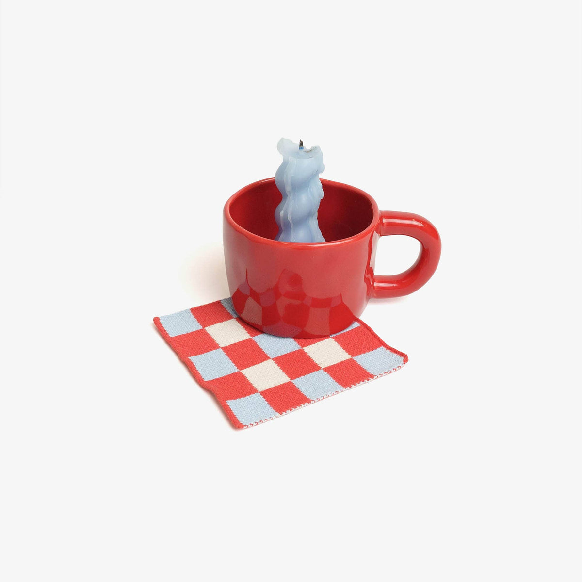 Sprinkles - Cotton Knitted Coasters - Set of 4 - Waffle - 11 x 11 cm