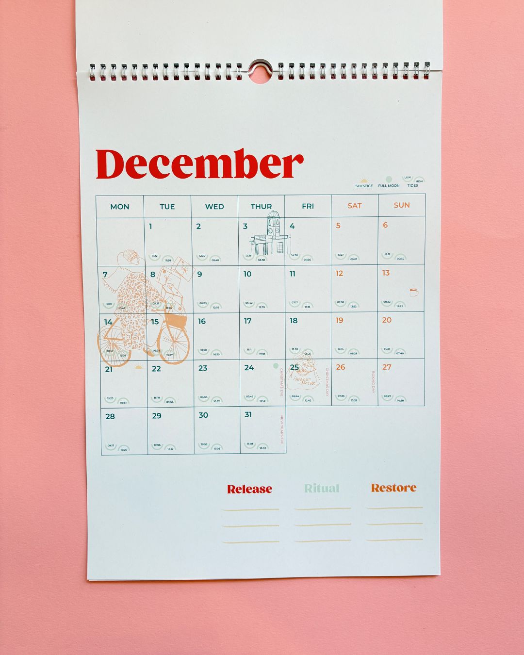 Harbour & Tide 2026 Calendar: Release, Ritual,  Restore.