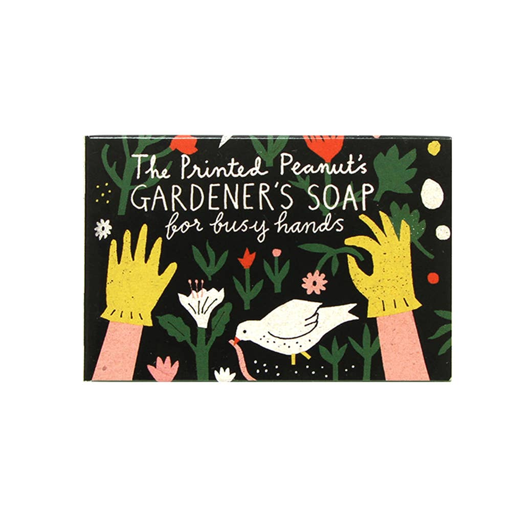 The Printed Peanut Homeware & Stationery - Gardener's Mint & Poppyseed Natural Handmade Soap Bar