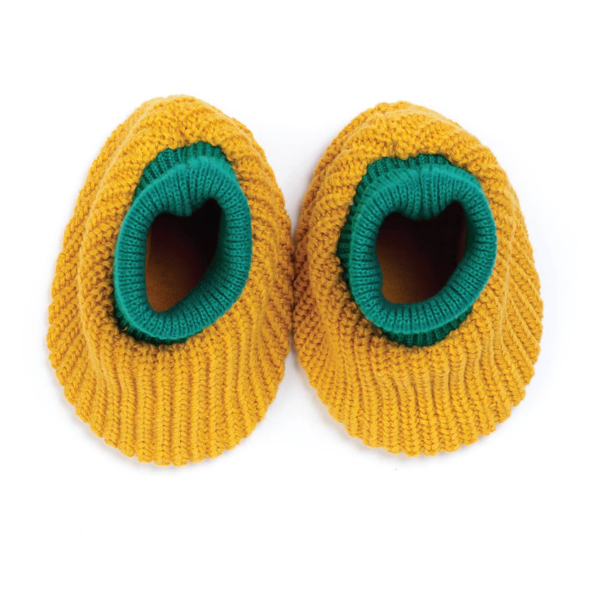 Sophie Home Ltd - Cotton Knit Baby Slipper Socks: Choose Love Yellow