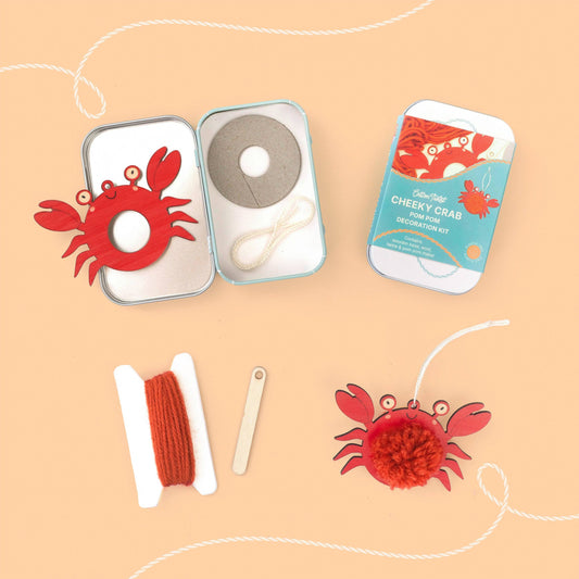 Cotton Twist - Make Your Own Pom Pom Crab Decoration Kit