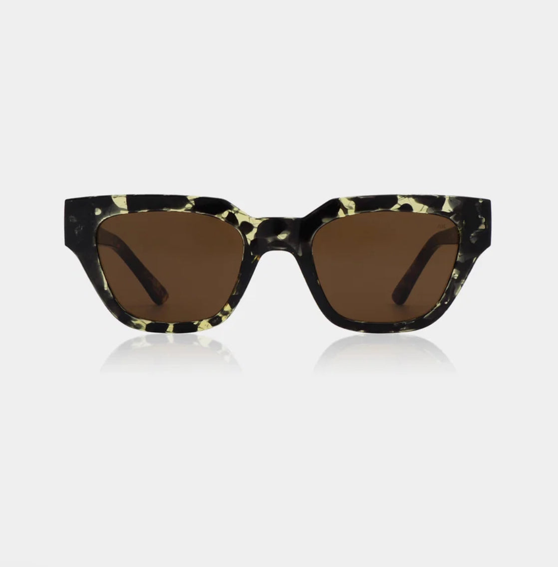 A.KJAERBEDE SUNGLASSES KAWS BLACK/YELLOW TORTOISE