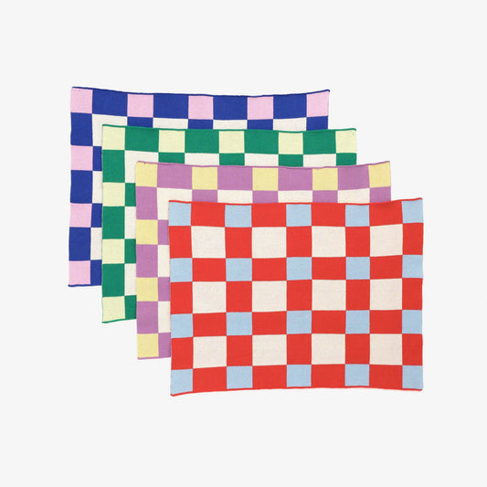 Sprinkles - Cotton Knitted Placemats - Set of 4 - Waffle - 45 x 35 cm
