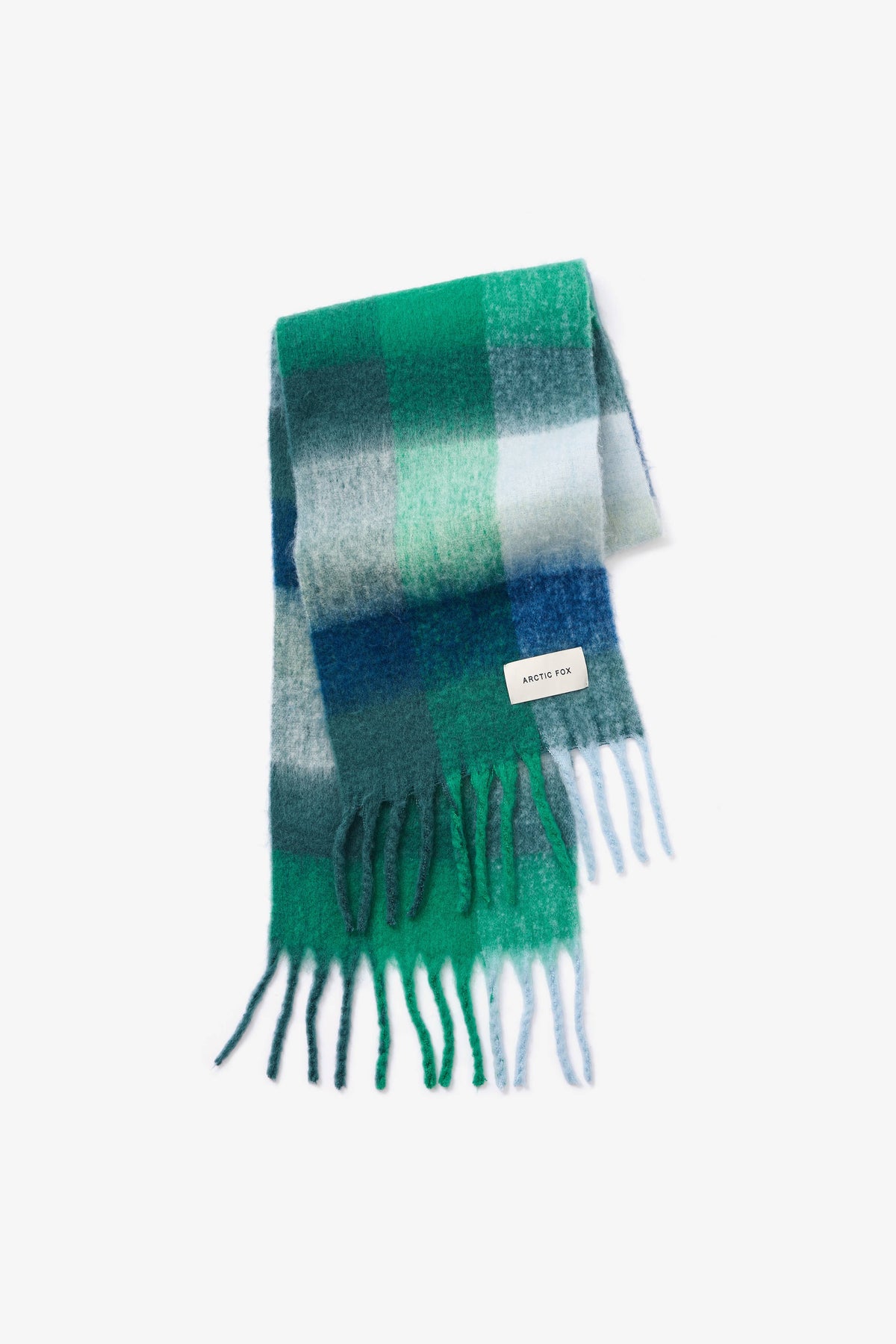 ARCTIC FOX & CO. - The Reykjavik Scarf - 100% Recycled - Emerald Check - AW26