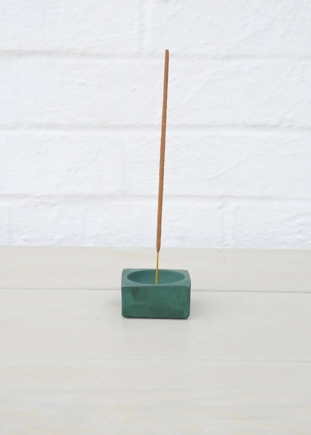 Fern Concrete Incense Holder: various colours