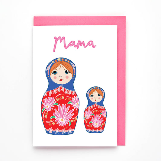 You've Got Pen On Your Face - Mama Card | Mother's Day Card | Russian Dolls | Mum Birthday