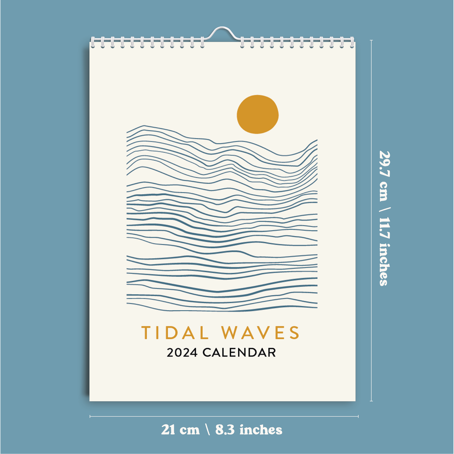 Once Upon a Tuesday - 2024 Year Calendar | Tidal Waves | A4