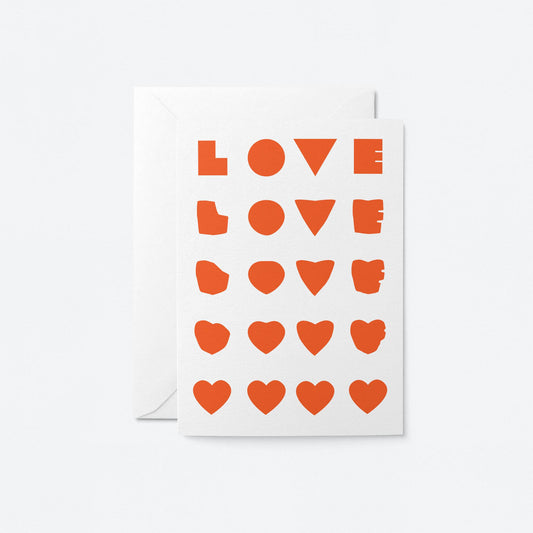 Graphic Factory - Love - Greeting Card: Biodegradable cello