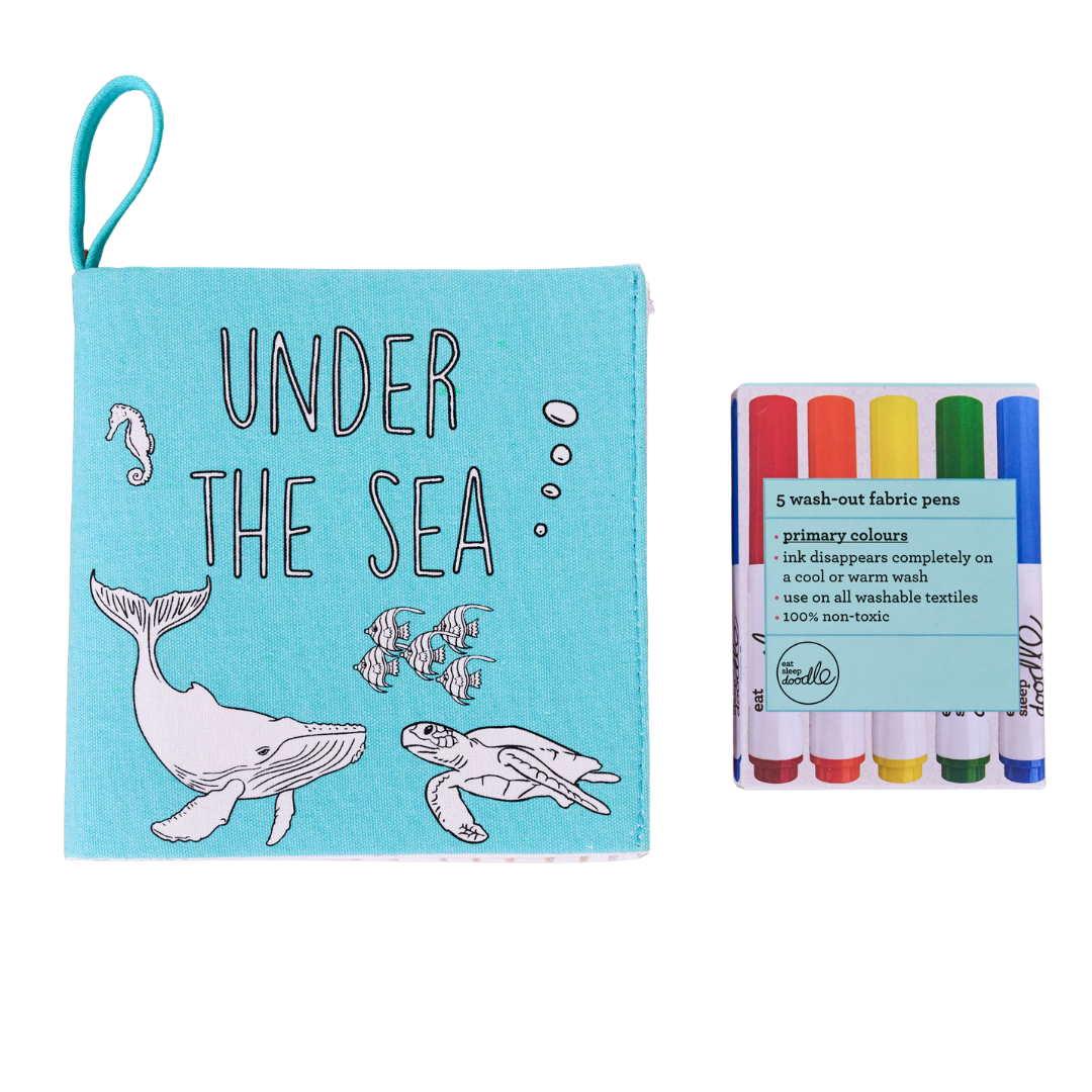 UNDER THE SEA FABRIC BOOK