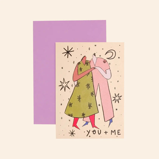 Little Black Cat - You and Me Woman + Woman Love Card