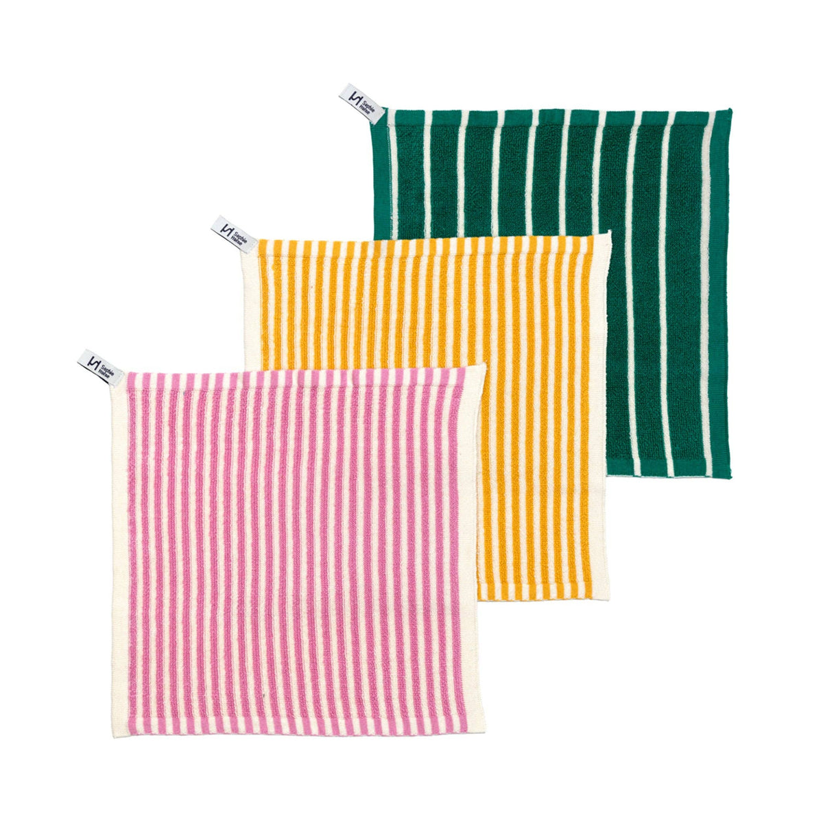 Sophie Home Ltd - Re-usable Kids Washcloths: Pink Stripe