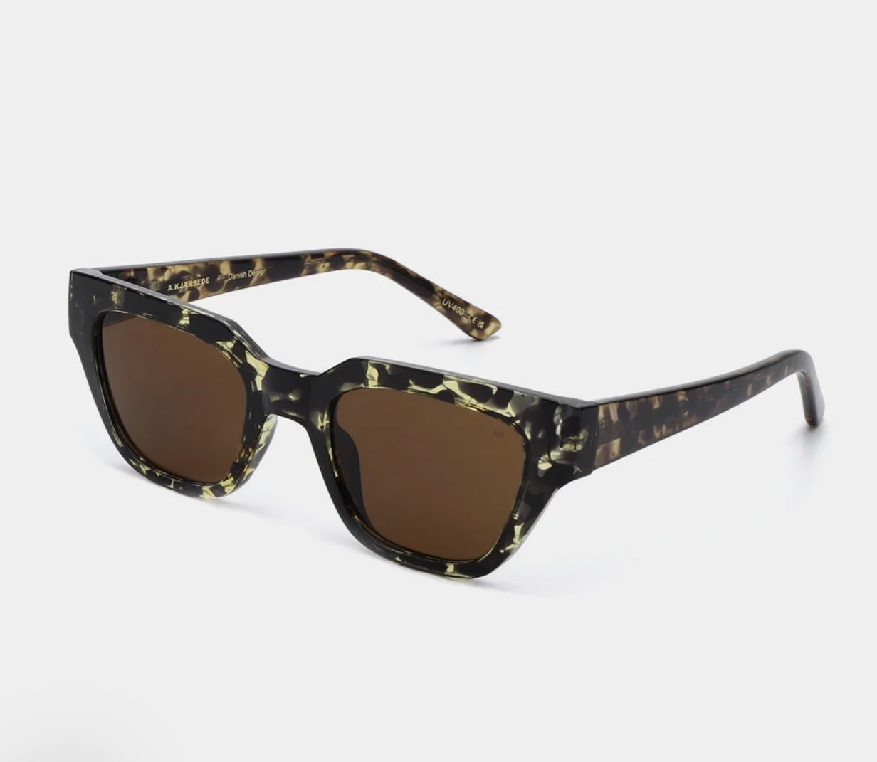 A.KJAERBEDE SUNGLASSES KAWS BLACK/YELLOW TORTOISE