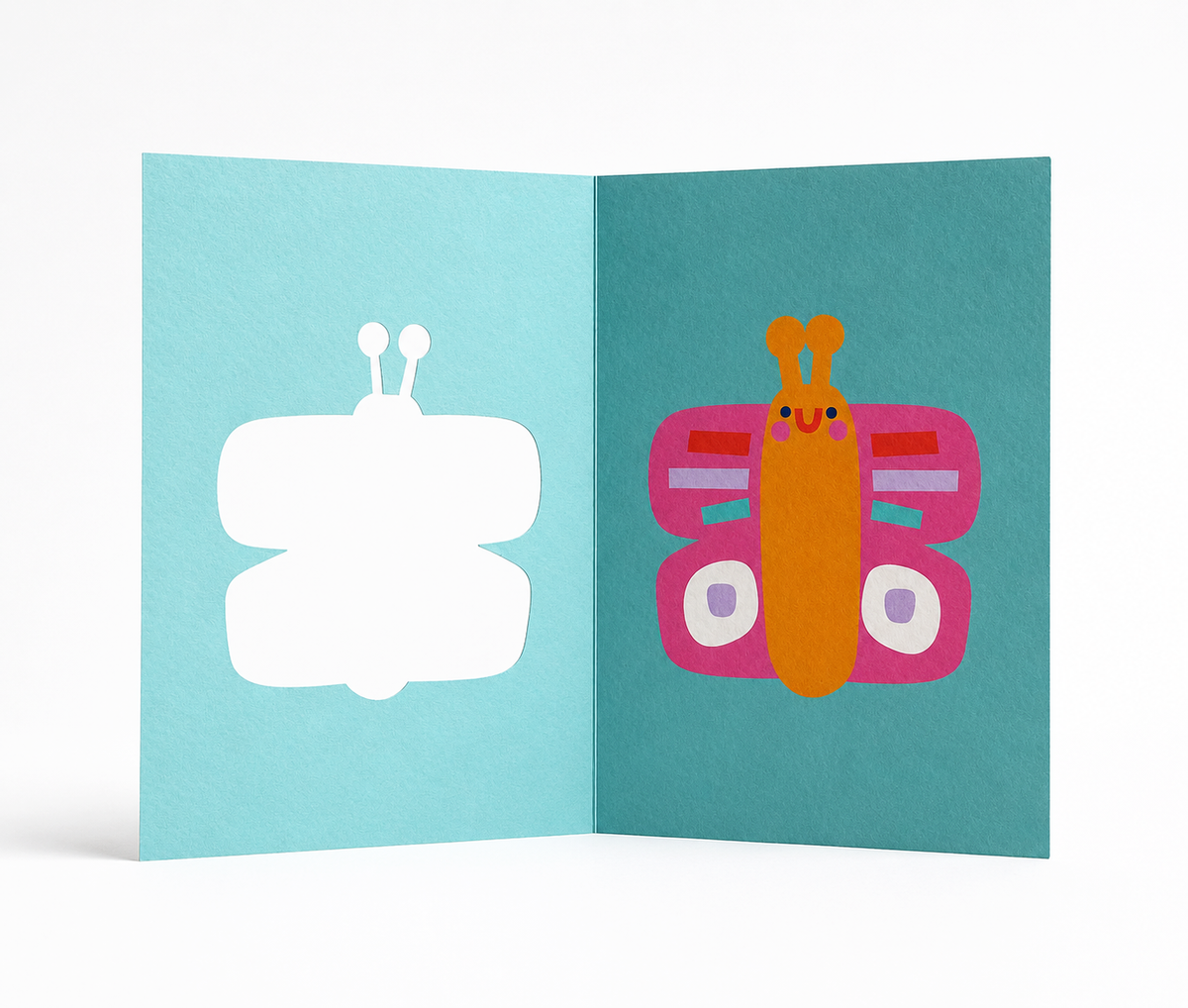 Rumble Cards (USA Duties Paid) - Butterfly - Die Cut - Greeting Card - Birthday - Kids - Fun