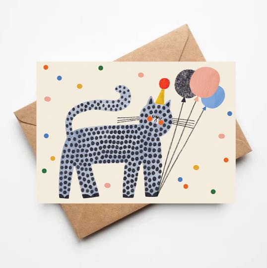Daria Solak Illustrations - PARTY CAT card