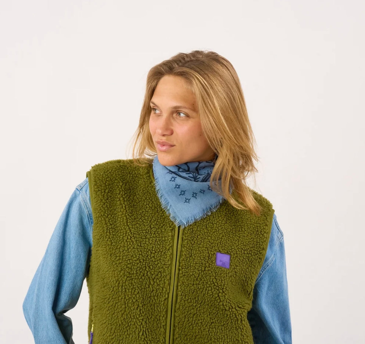 BILLYBELT SACHA BLUE SCARVE