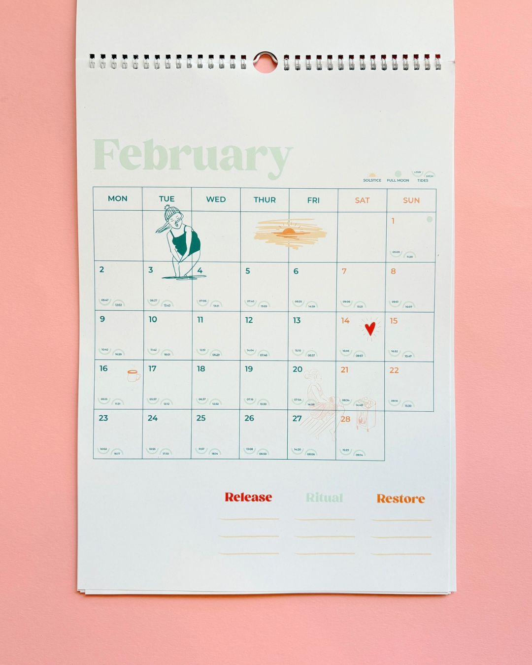 Harbour & Tide 2026 Calendar: Release, Ritual,  Restore.