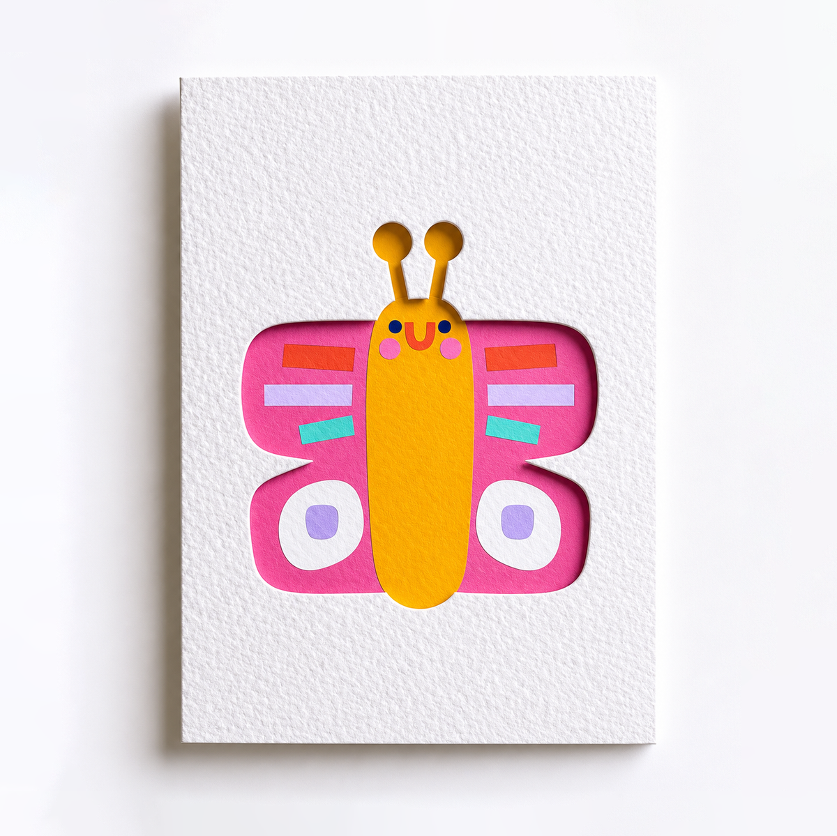 Rumble Cards (USA Duties Paid) - Butterfly - Die Cut - Greeting Card - Birthday - Kids - Fun