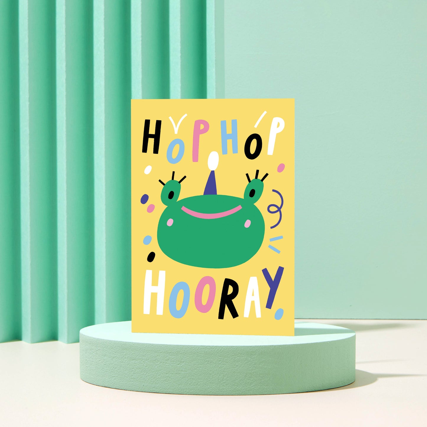 Rumble Cards - Hop Hop Hooray - Birthday Card - Children's Card - Frog