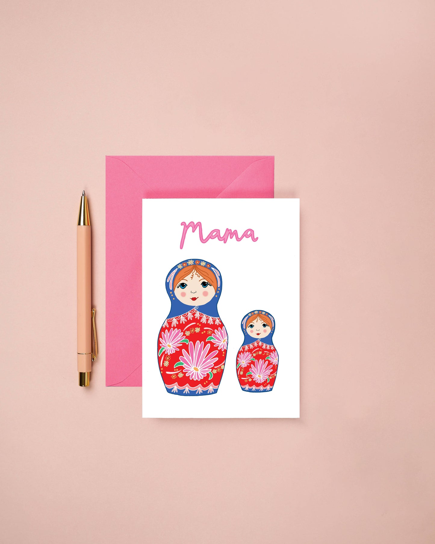 You've Got Pen On Your Face - Mama Card | Mother's Day Card | Russian Dolls | Mum Birthday