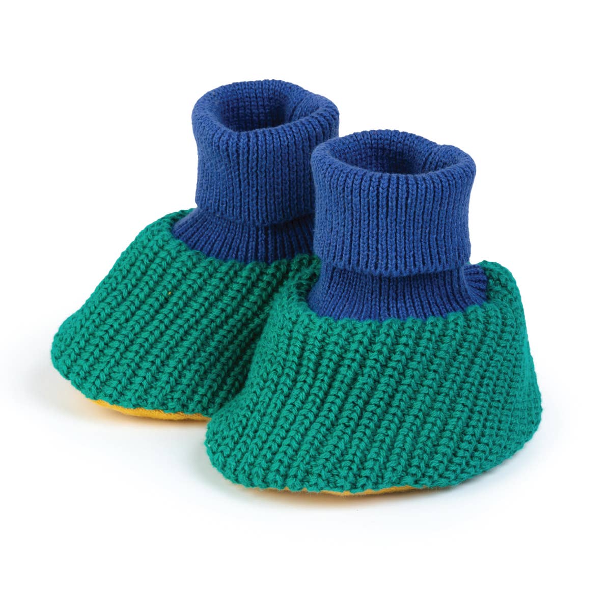 Sophie Home Ltd - Cotton Knit Baby Slipper Socks: Choose Love Green