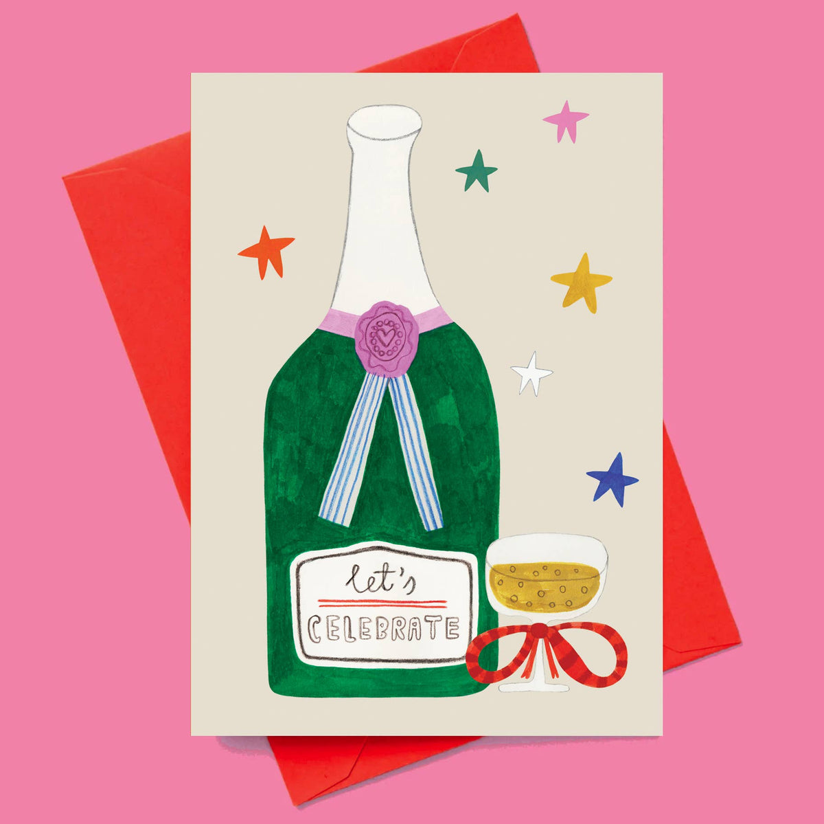Daria Solak Illustrations - CHAMPAGNE card