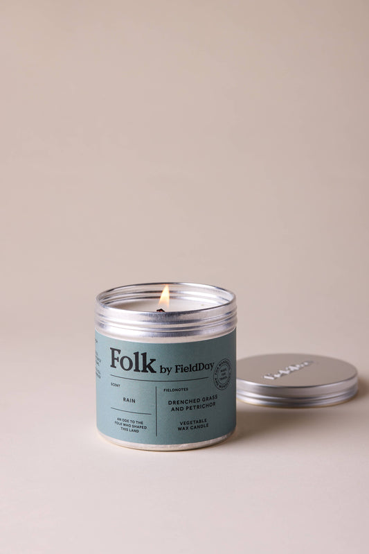 FieldDay Ireland - Rain Vegetable Wax Folk Tin Candle