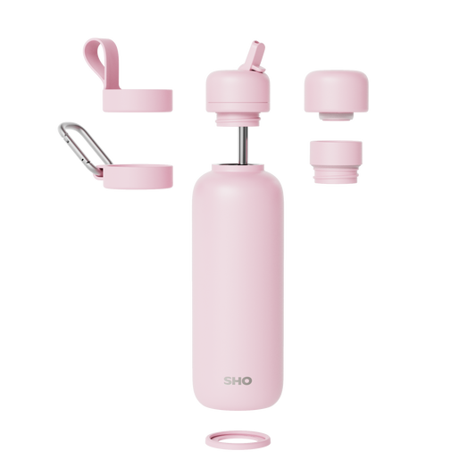 SHO - Newt┃Premium Insulated Water Bottle: Peony / 500ml