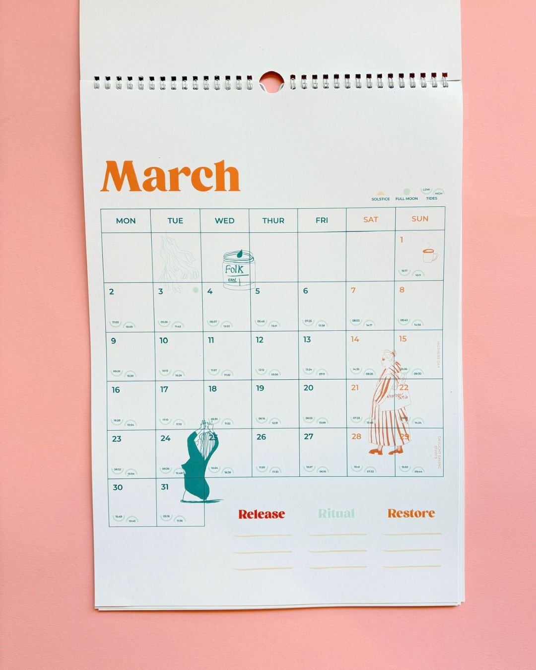 Harbour & Tide 2026 Calendar: Release, Ritual,  Restore.