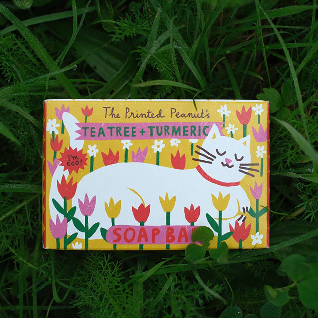 The Printed Peanut Homeware & Stationery - Tea Tree & Turmeric Natural Handmade Soap Bar
