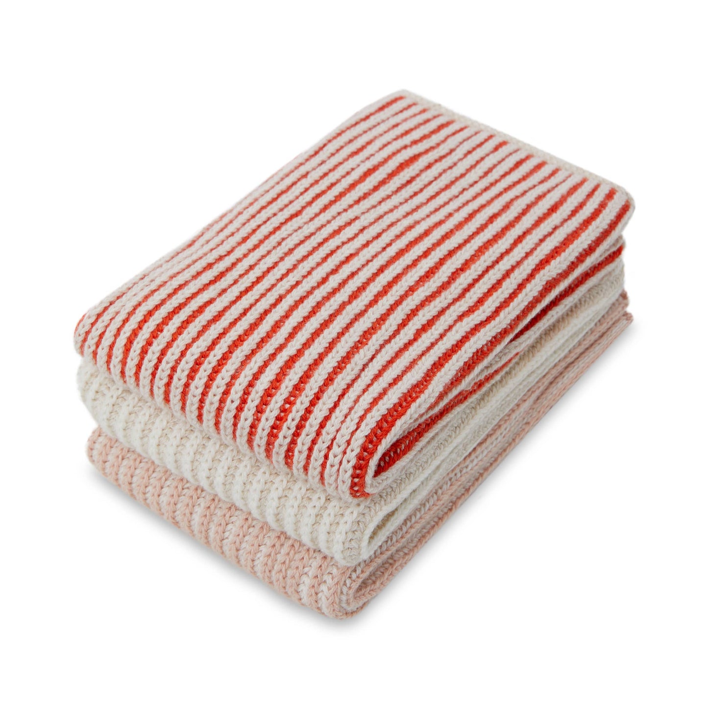 Sophie Home - Reusable & Eco-Friendly Cotton Knit Dishcloths - Ribbed Pink