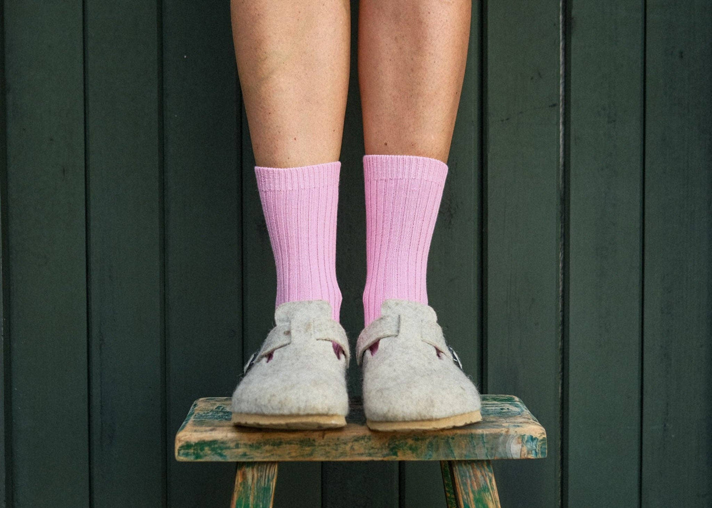 Sock Sisters - Pink Wide Rib Socks