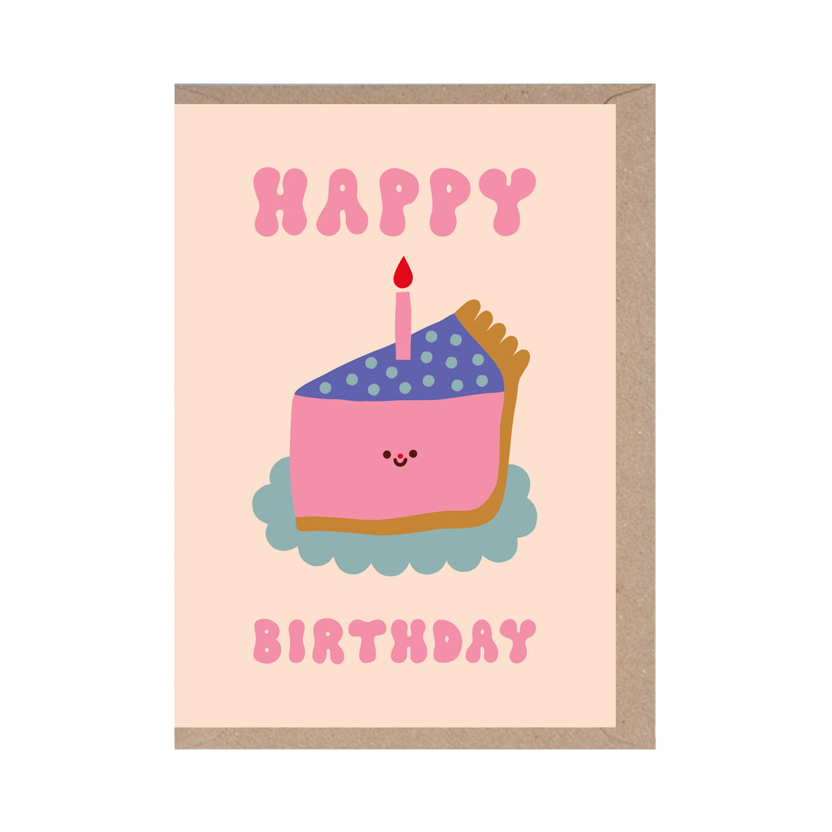 Rumble Cards - Happy Birthday - Birthday Cake - Fun - Slice of Cake Card