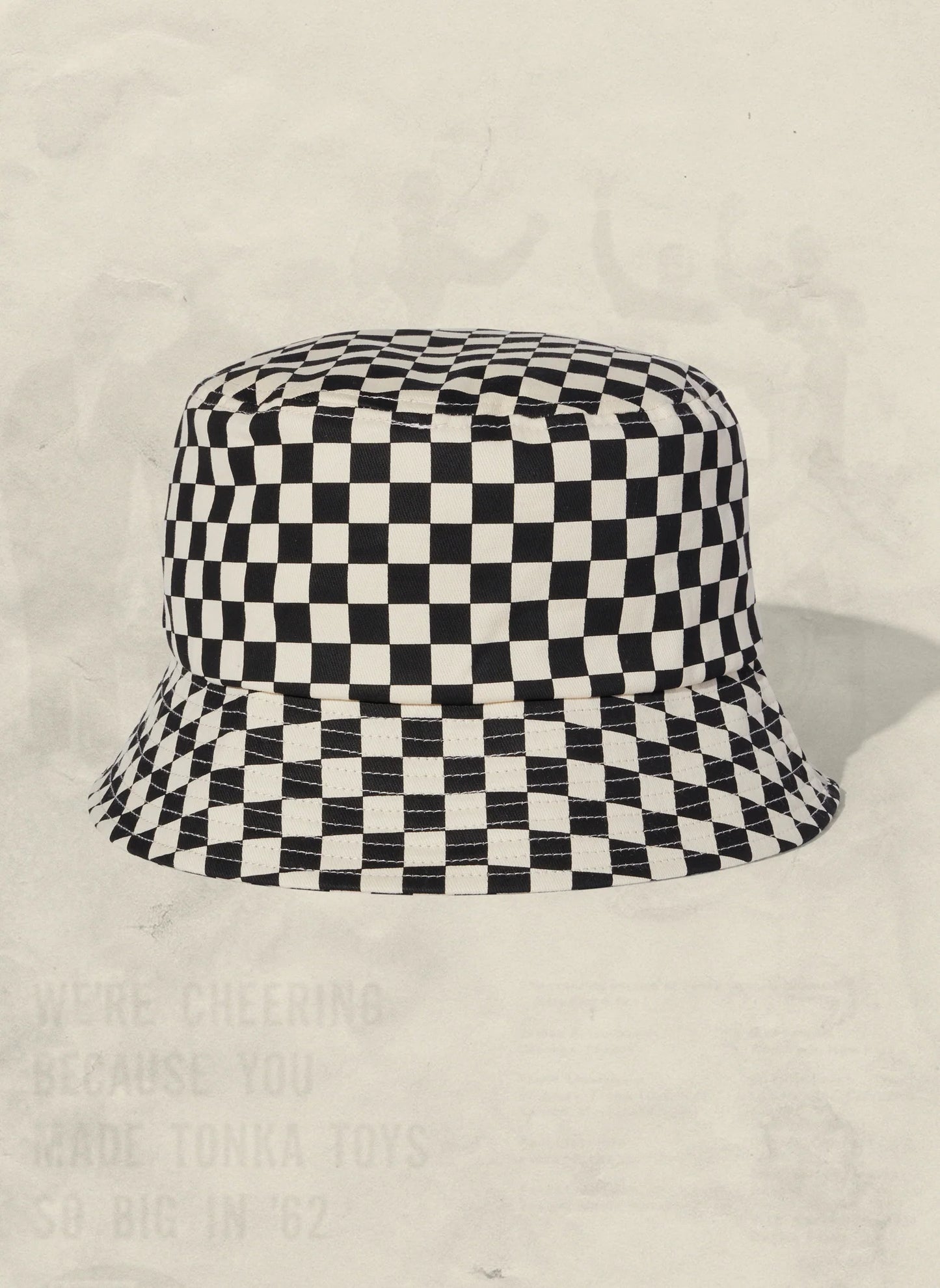 Weld Mfg Checkerboard Kids Bucket Hat - Black