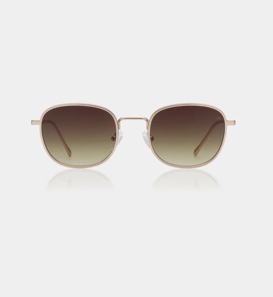 A.KJAERBEDE SUNGLASSES HELLO MATTE GOLD