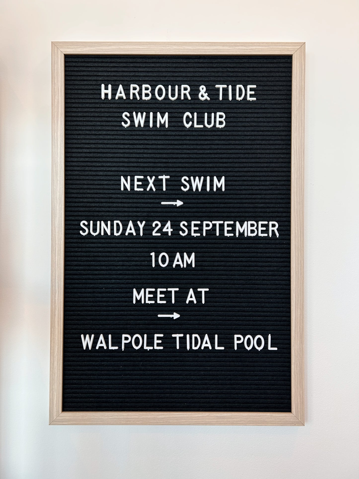 Harbour & Tide Swim Club / Sunday 24th September / 10am / Walpole Tidal Pool
