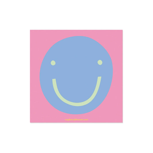 Raspberry Blossom - Smiley Face Tear Off Pad
