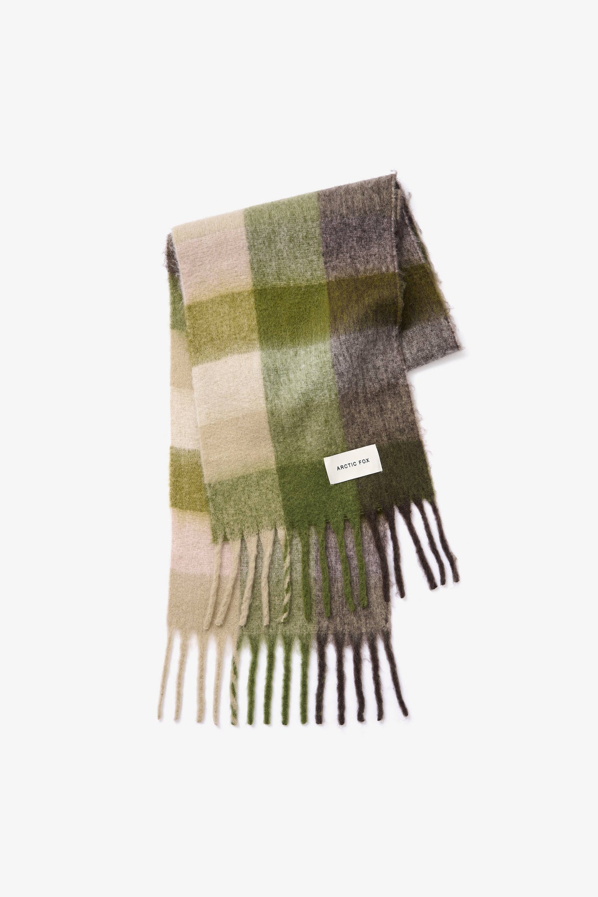 ARCTIC FOX & CO. - The Reykjavik Scarf - 100% Recycled - Mossy Greens - AW26