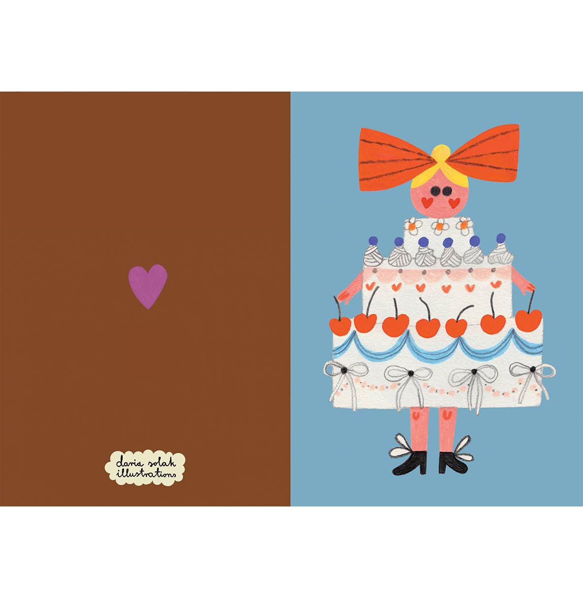 Daria Solak Illustrations - CAKE GIRL card