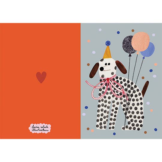 Daria Solak Illustrations - PARTY DOG card
