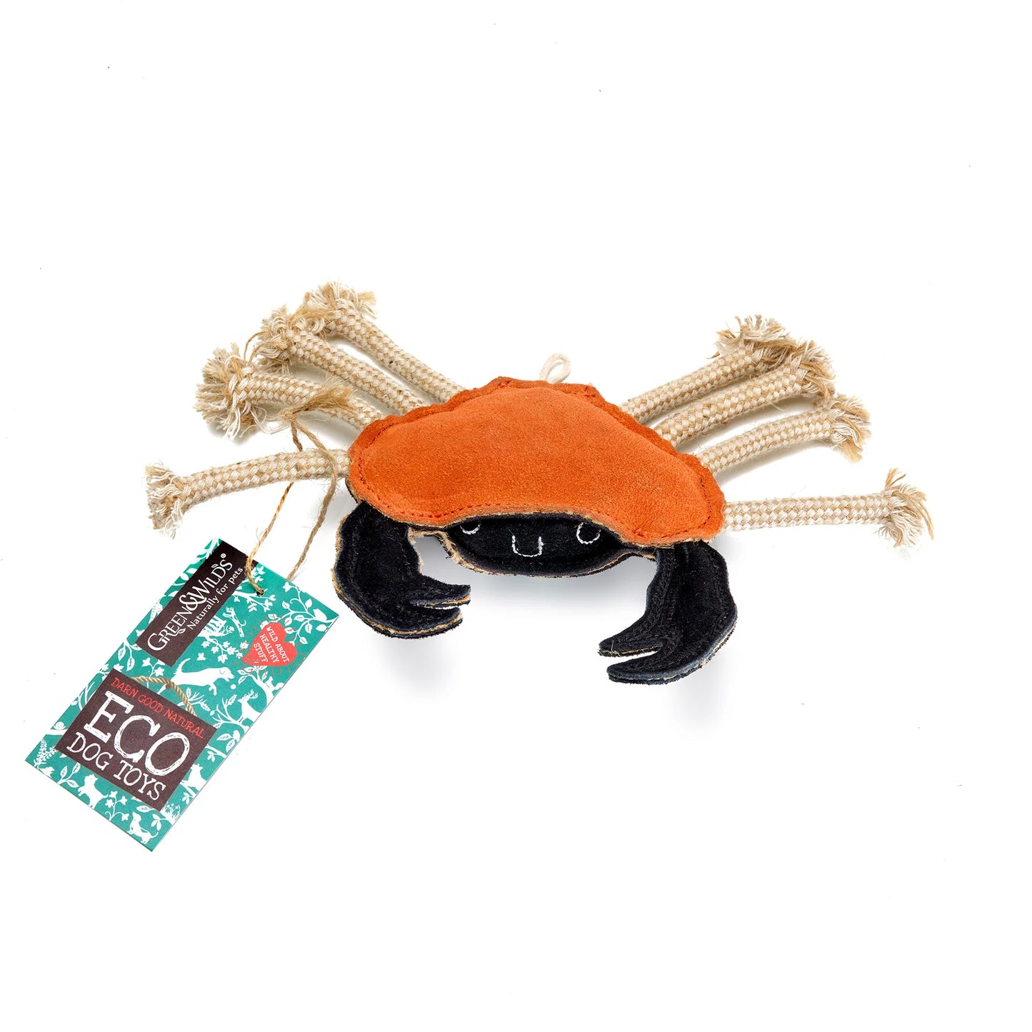 Green & Wilds Dog Toy: Carlos the Crab