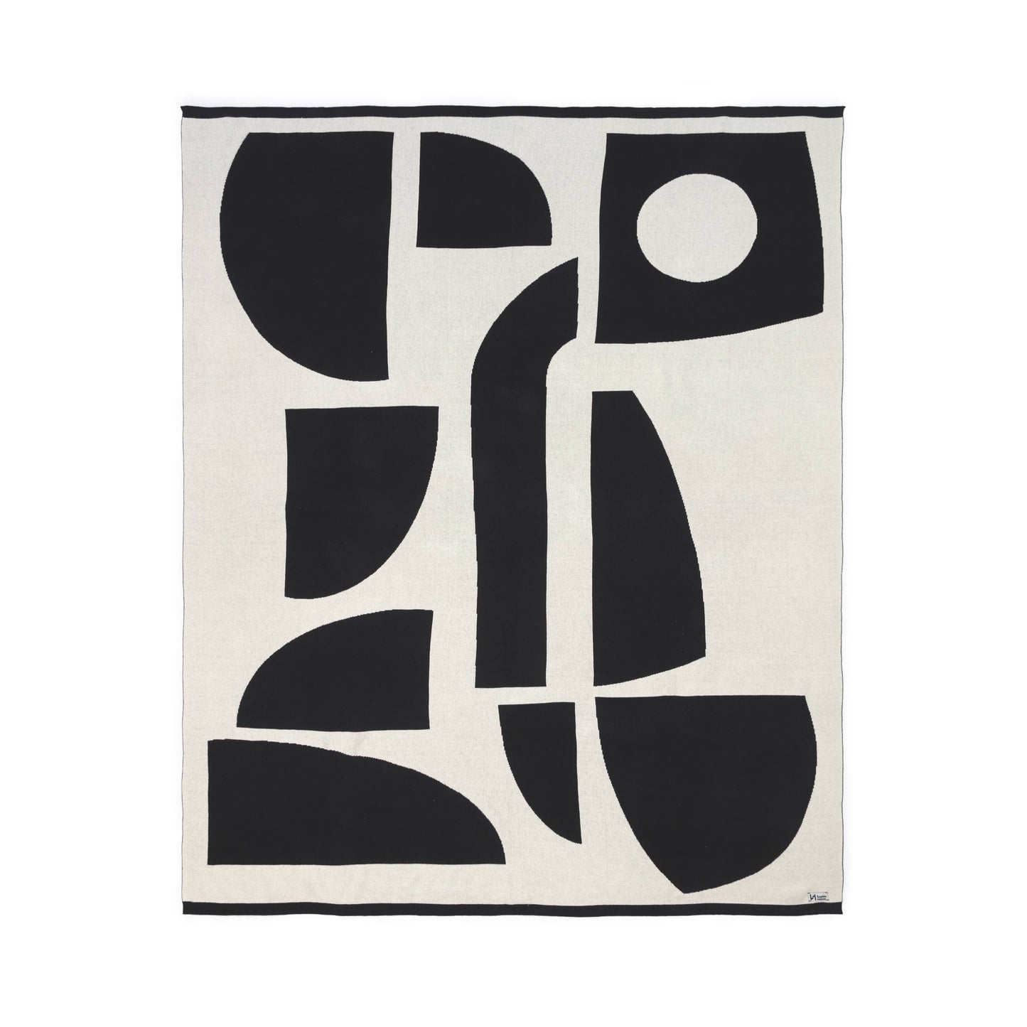 Sophie Home Ltd - Cotton Knit Throw Blanket: Bruten Mono
