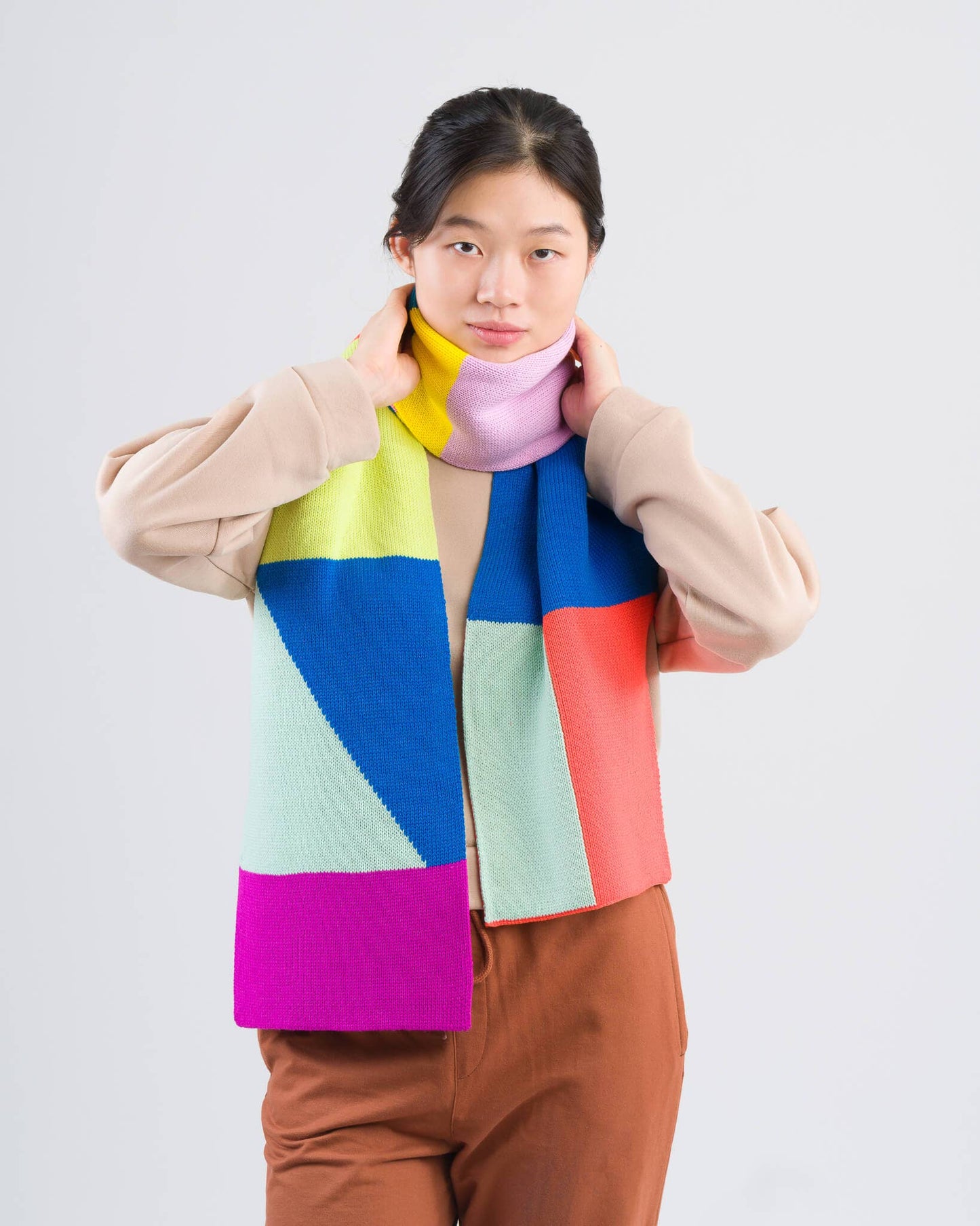 VERLOOP Mismatch Big Scarf: Rainbow