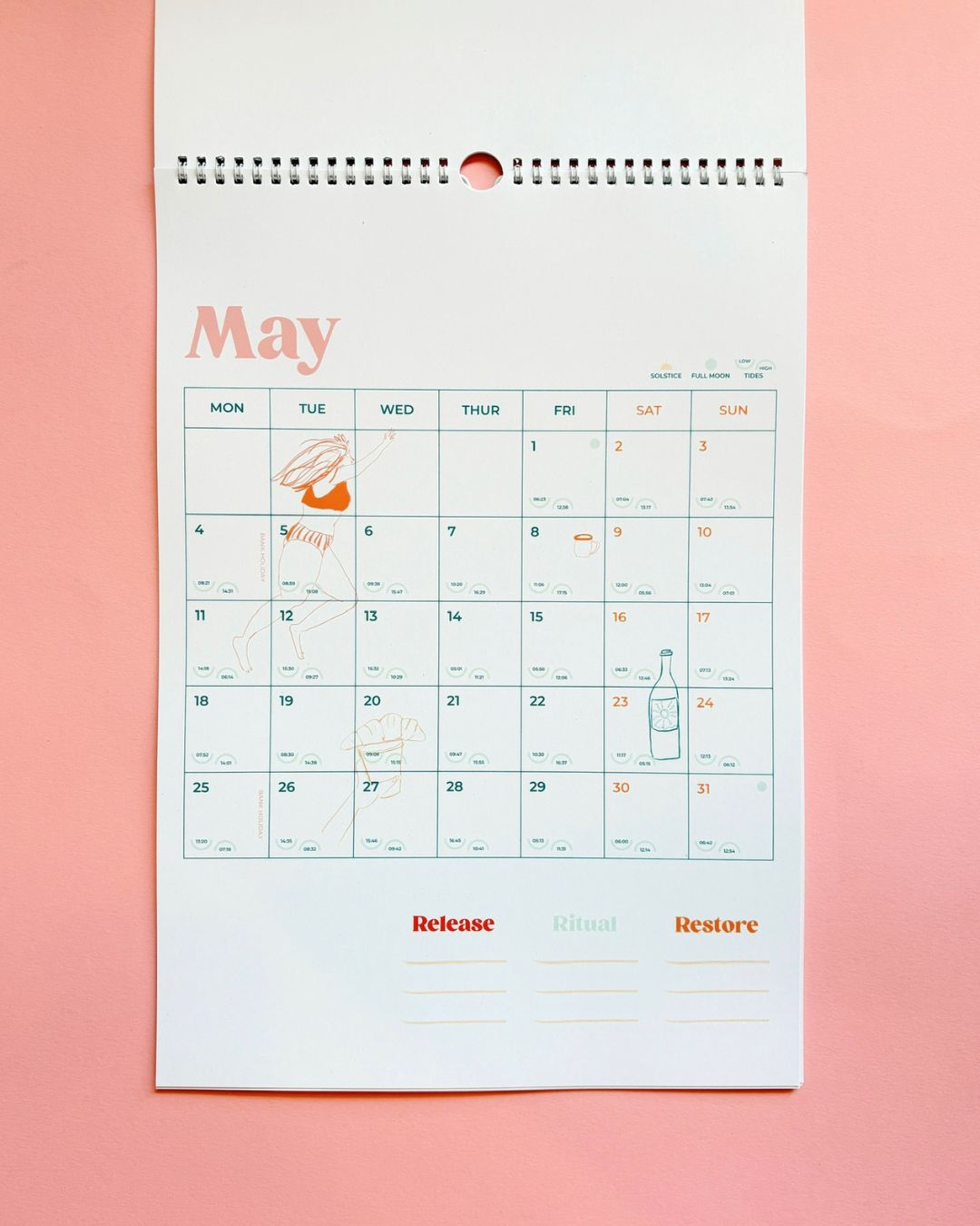 Harbour & Tide 2026 Calendar: Release, Ritual,  Restore.